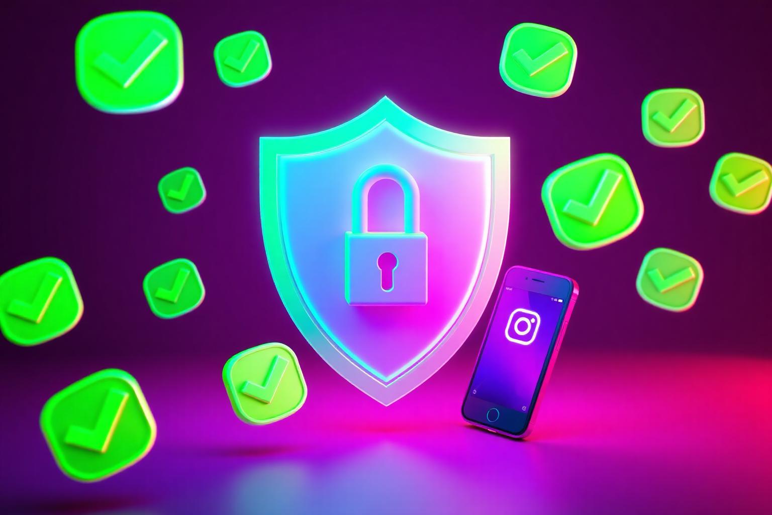 Safe and legal instagram reels downloader with shield and lock