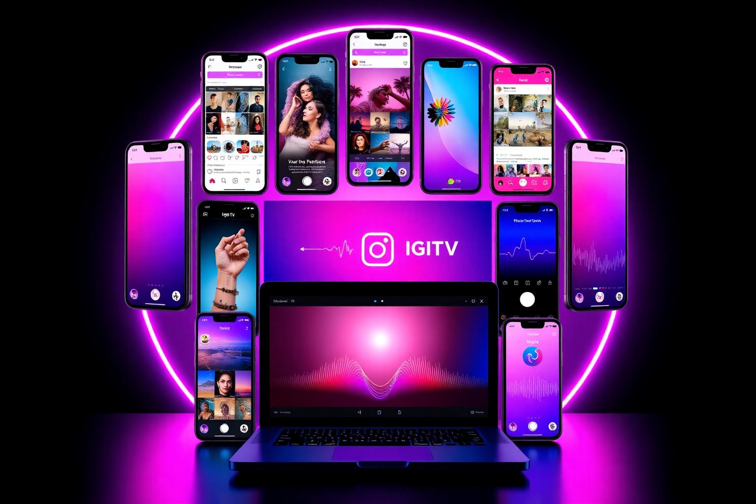 Instagram downloader tools collage - reels, stories, photos, IGTV and MP3