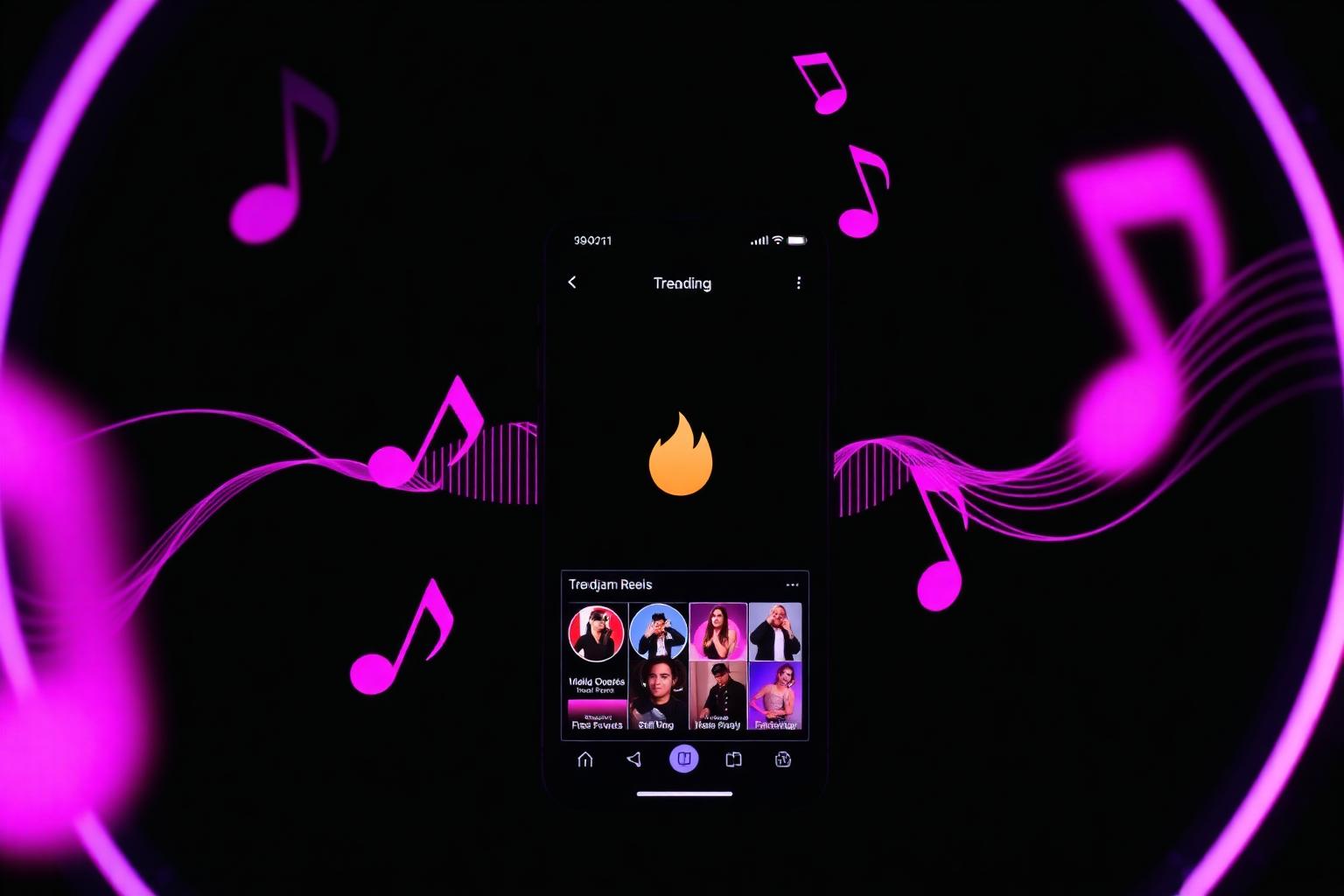 Save trending Instagram reels and viral audio waveform on phone